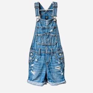 GAP Girls Denim Shortalls | Overalls Distressed Casual